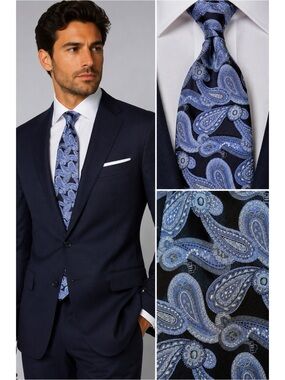 ROBERT TALBOTT Paisley Silk Tie